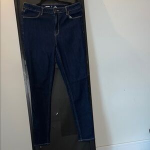 Old Navy Women's Dark Blue Jeans-WOW Super Skinny-High Rise